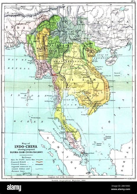 A Detailed And Remarkably Accurate Map Of Burma Siam Vietnam