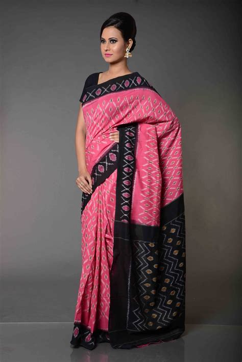 Kousalya Flame Patterned Pochampally Cotton Saree Cotton Sarees