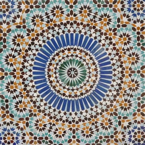 Tile Mural Mosaic Ceramic Panel Of Arabic Pattern Arabic Art Decor