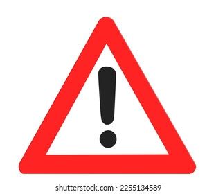 Red Warning Sign Exclamation Mark Stock Vector (Royalty Free ...