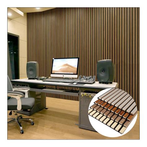 Noise Reduction Sound Proof Wall Panels Wood Slat Akupanel Acoustic