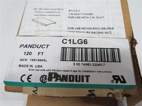 Panduit C1lg6 Punduct Pvc Wiring Duct Cover 89mmx318mmx183m 20 Pack