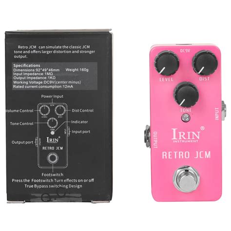 Irin Rs Para Guitarra El Ctrica Pedal De Efecto Retro Jcm True