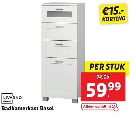 Badkamerkast Basel Aanbieding Bij Lidl