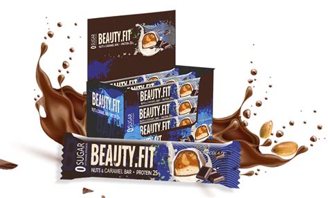 Beauty.Fit Батончик Орехи и Карамель (60 гр.) — купить в Екатеринбурге