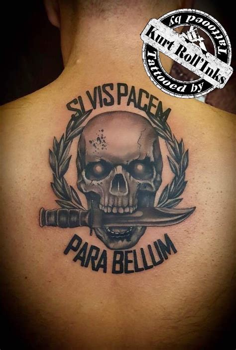 Sic Vis Pacem Para Bellum Tattoo