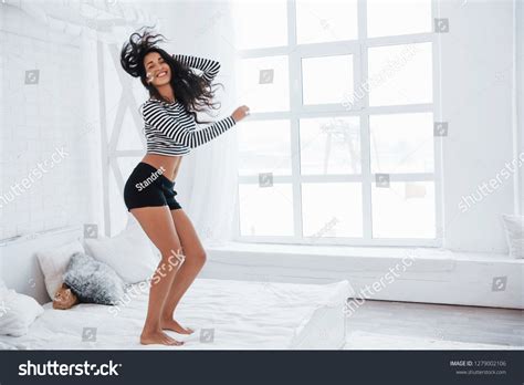 Brunette Dancing Images Stock Photos Vectors Shutterstock