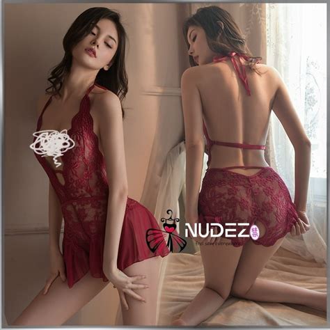 Jual Costum Baju Dinas Malam Sexy Hot Terbuka Baju Tidur Lingerie Lingering Sexy Binal Wanita