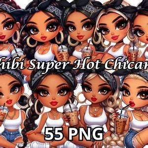 Chibi Super Hot Chicana Png Chicana Clipart Chibi Dolls Png Chibi Girl Png Latina Woman
