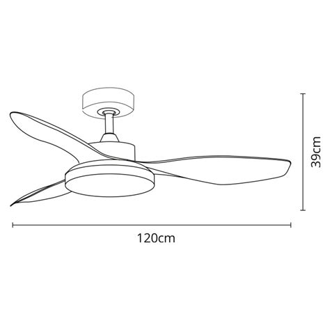 Ventilador De Techo Interlusa Tulum N Quel Haya Dc Aspas Cm