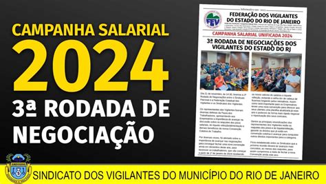 Campanha Salarial 2024 3ª Rodada De NegociaÇÃo Sindicato Dos Vigilantes