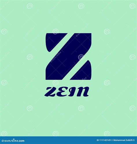 Logo Zein stock illustration. Illustration of zein, logo - 111142149