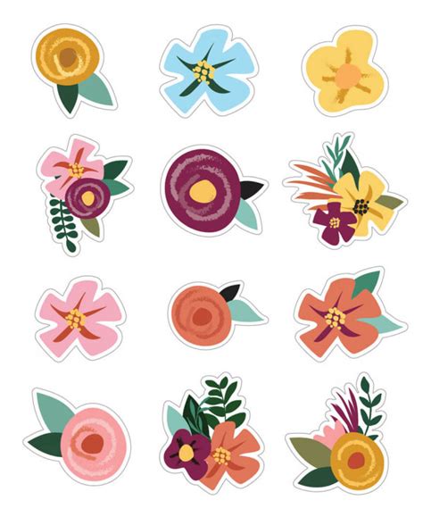 Grow Together Flowers Cutouts