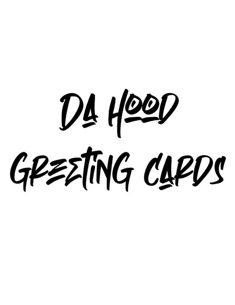 Apparel – Da Hood Greeting Cards