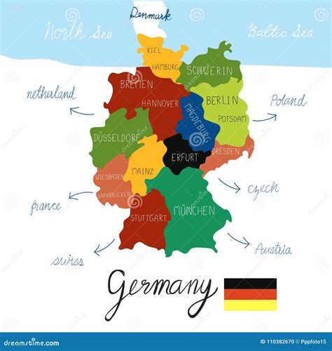 Geography Map Of Dusseldorf Germany
