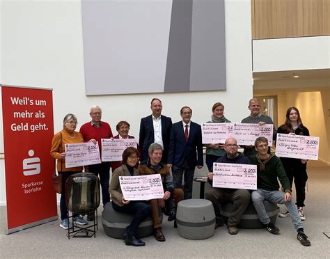 Bürgerstiftung der Sparkasse Iserlohn 14 000 Euro für Menschen in Not