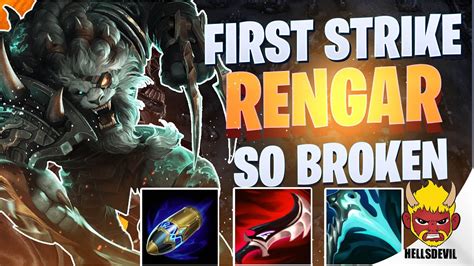 WILD RIFT FIRST STRIKE RENGAR SO BROKEN Top 1 Rengar Gameplay