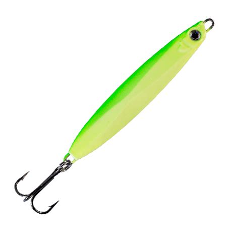 Flat Side Slammer Chartreuse Yellow Glow 220g 7 8oz Palomar Fishing