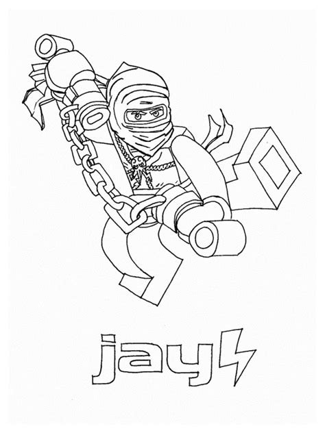 Dibujos Para Colorear Lego Ninjago Jay Walker Dibujosparaimprimir Es