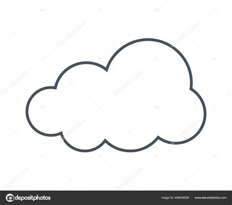 Cloud silhouette icon Stock Vector by ©grgroupstock 488848056