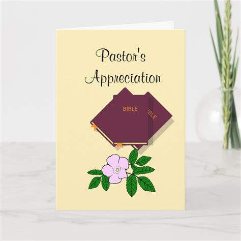 Pastor S Appreciation Thank You Card Zazzle