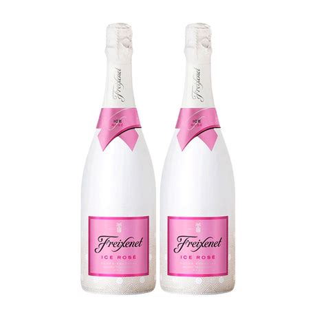 Kit 2 Garrafas Espumante Espanhol Freixenet Cava Ice Demi Rose 750ml No