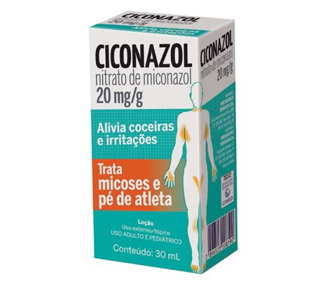 Ciconazol Nitrato De Miconazol 20mgml Loção 30ml Genérico Cimed