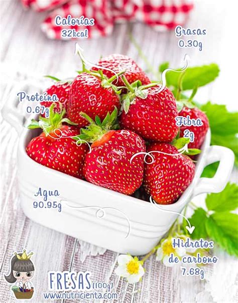 Fresas Propiedades Calorías Y Valor Nutricional