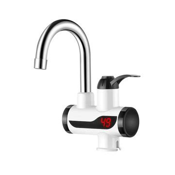 V W Instant Electric Faucet Tap Hot Water Heater Led Display Bathroom Kitchen Faucet Tap