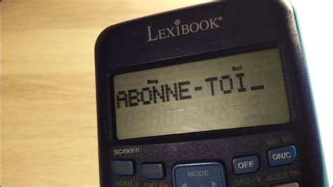 Tuto Comment écrire un texte sur une calculatrice YouTube