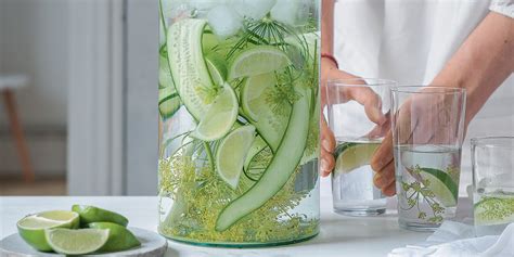 Recette détox eau infusée au concombre Marie Claire