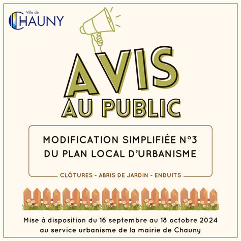 Modification Simplifi E N Du Plan Local Durbanisme Ville De Chauny