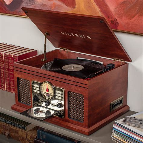 6 In 1 Record Player With Bluetooth Nostalgic Record Player And Victrola