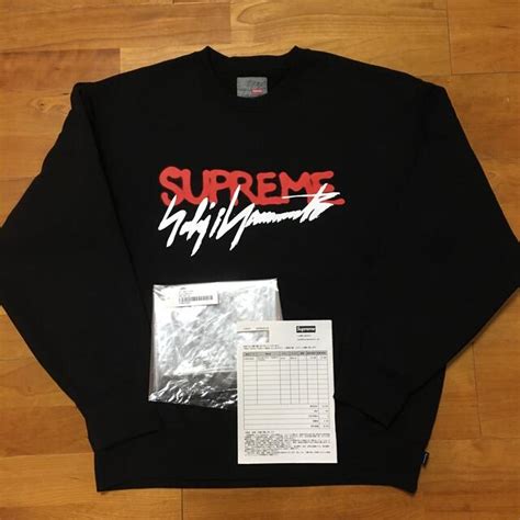 45％割引ブラック系 Xl Ll プレゼントを選ぼう！ Supreme×yohji Yamamotoクルーネックxl 納品書新品タグ付き スウェット トップスブラック系xl Ll Ota