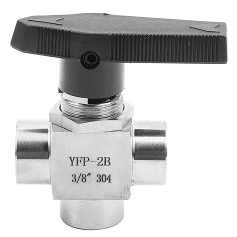 3 Way Ball Valve Bspp Female Thread Stainless Steel Valve For Water