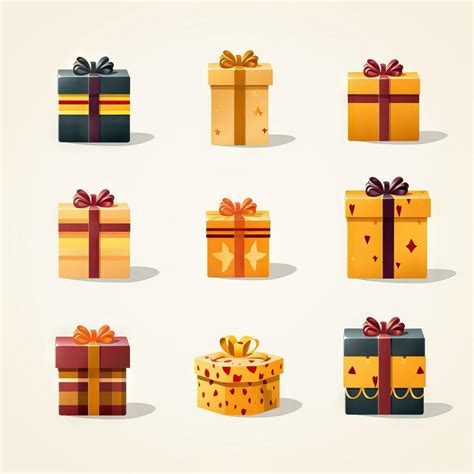 Minimalistic Animated Gift Box Set AI Generated 29996381 Stock Photo at Vecteezy