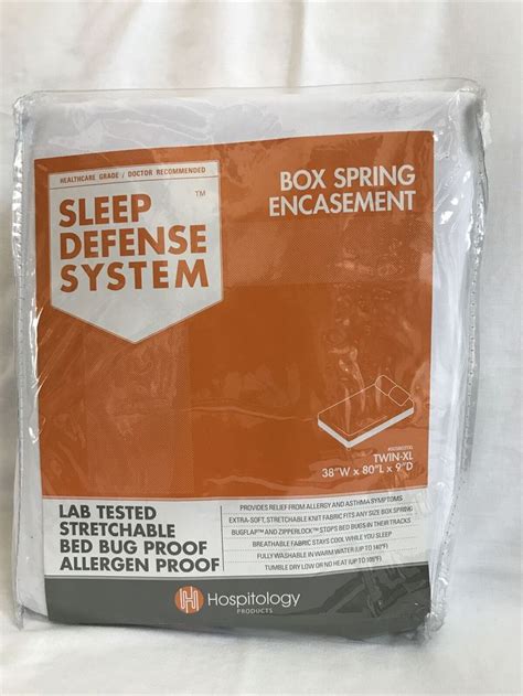 Sleep Defense System Box Spring Encasement Twin Xl Bed Bug Proof