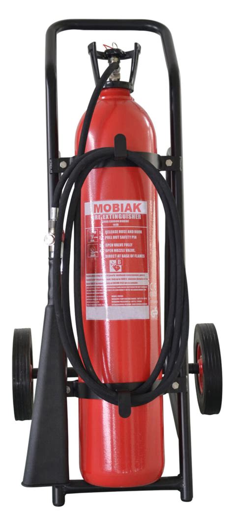 Trolley Fire Extinguisher 20kg Co2 Mobiak Fire