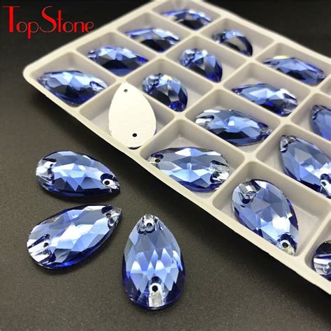 Aliexpress Buy Pear Drop Sew On Rhinestones Glass Crystal Lt