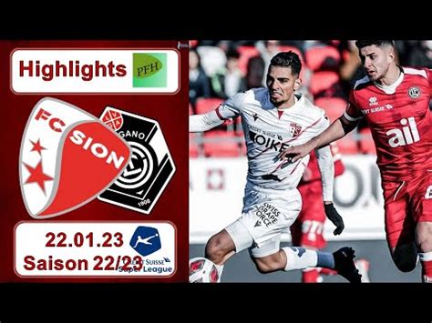 Highlights FC Sion Vs FC Lugano 22 01 2023 YouTube