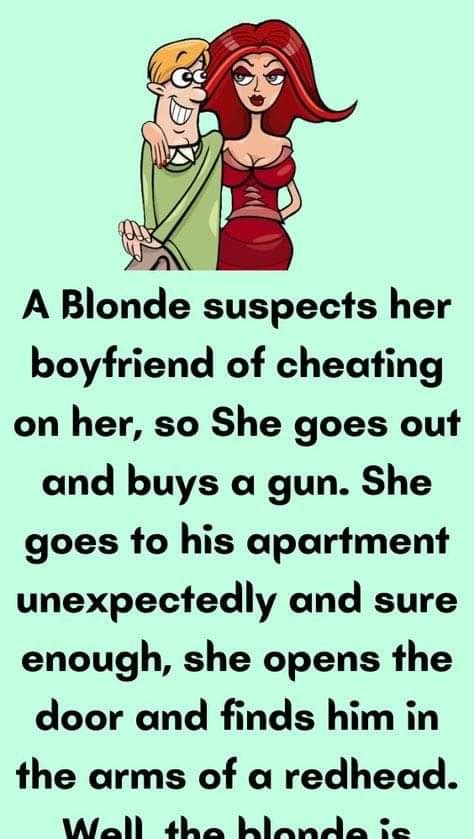 A Blonde Suspects Her Boyfriend