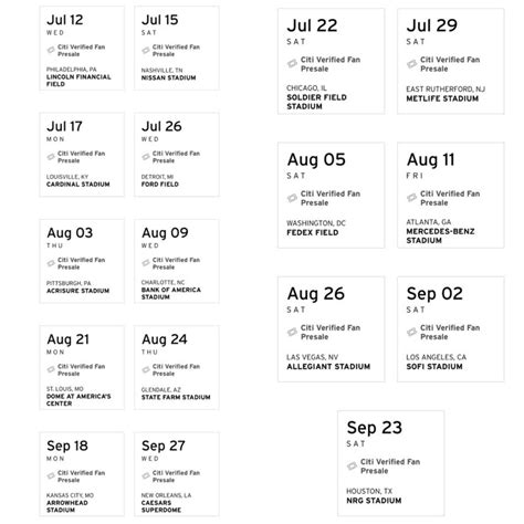 Beyoncé Renaissance Tour Dates 2023 [THIS IS NOT A DRILL] CITI BANK ...