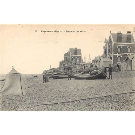 Cayeux Sur Mer Digue Et Villas P Cheurs Et Barques Cartes