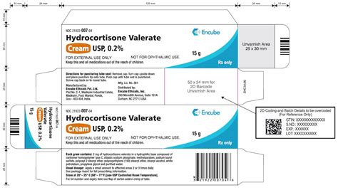 Hydrocortisone Valerate Cream Encube Ethicals Private Limited