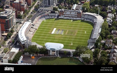 Aerial View Of The Lords Cricket Ground St Johns Wood London Uk