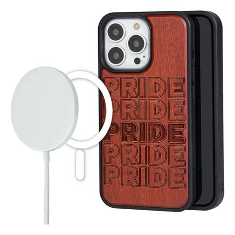 Funda Para Iphone Magsafe Madera Dise O Pride Gay Lgbt Meses Sin Inter S