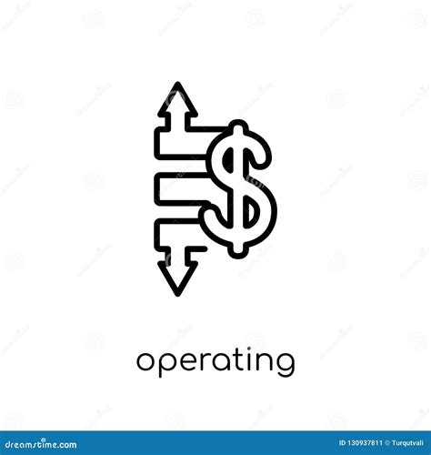 Operating Profit Loss Icon Trendy Modern Flat Linear Vector Ope Stock