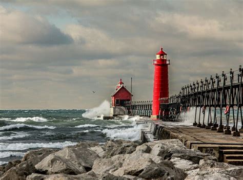 South Haven Michigan Grand Haven Lighthouse Nature Photography