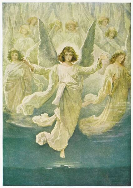 Angels Announce Jesus Our beautiful Wall Art and Photo Gifts include Framed Prints, Photo Prints ...