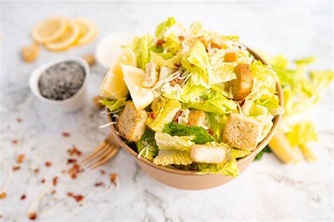 Classic Caesar Salad Bowls And Full Meal Salads